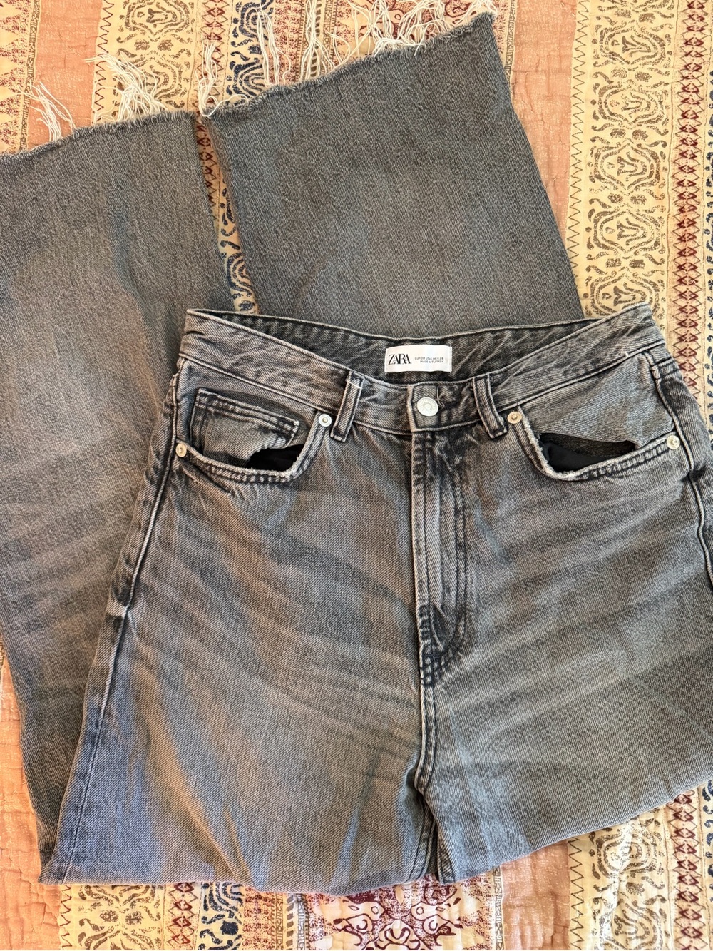 ZARA TRF wide-leg jeans
